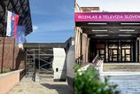 Znama pyramida bez stareho loga STVR zacala s vymenou vizualu na budove rozhlasu FOTO